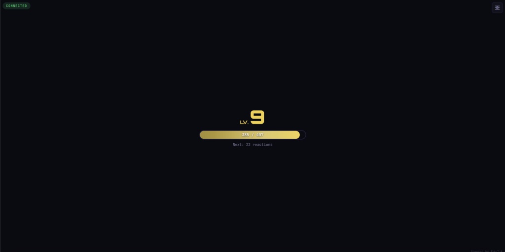 【わんコメ連携】リアクションパワー - YouTube Liveリアクション可視化でエンゲージメント向上OBSオーバーレイ