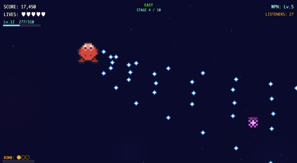 【わんコメ連携】DANMAKU LIVE - リスナー参加型 弾幕シューティング