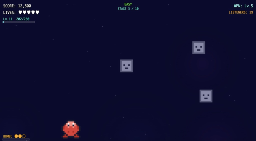 【わんコメ連携】DANMAKU LIVE - リスナー参加型 弾幕シューティング