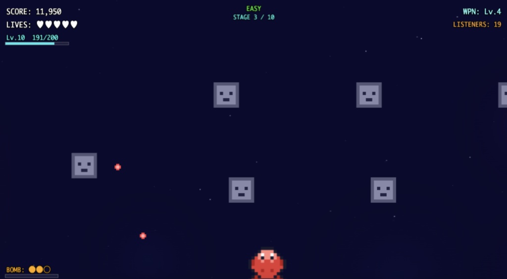 【わんコメ連携】DANMAKU LIVE - リスナー参加型 弾幕シューティング