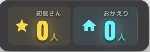 おかえりカウンター - 初見・おかえりリスナー自動検知カウンター【OBS対応/6種テーマ/わんコメプラグイン】V1.2.0
