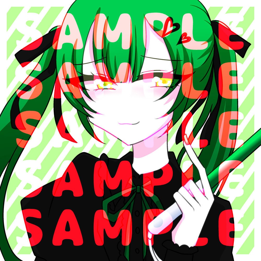 推しカラー量産型女子フリーアイコンセット