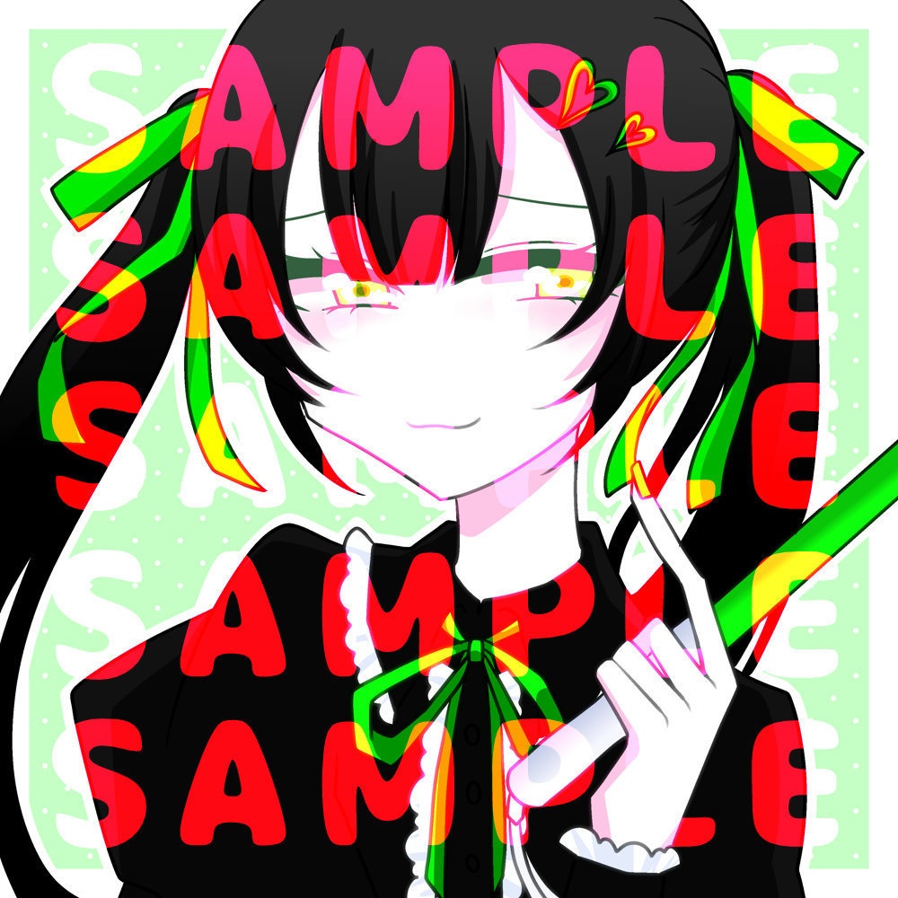 推しカラー量産型女子フリーアイコンセット