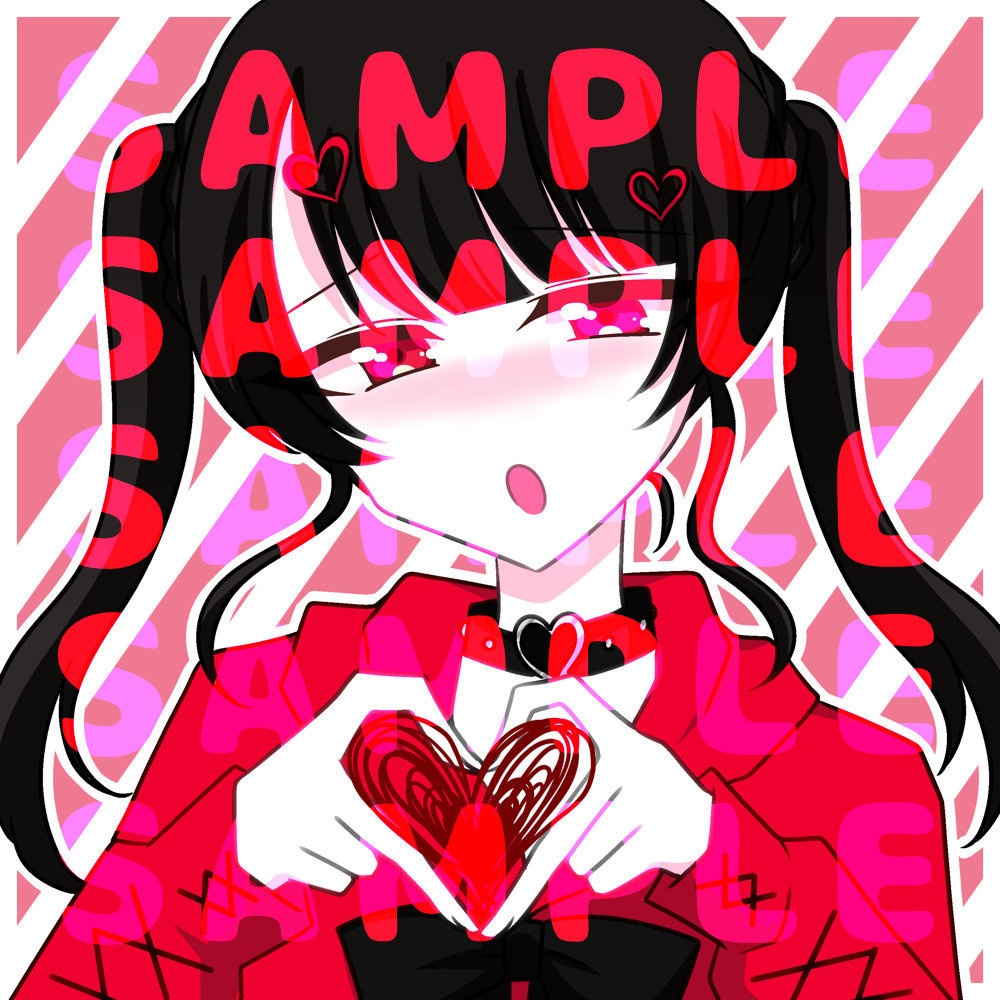 推しカラー量産型女子フリーアイコンセット