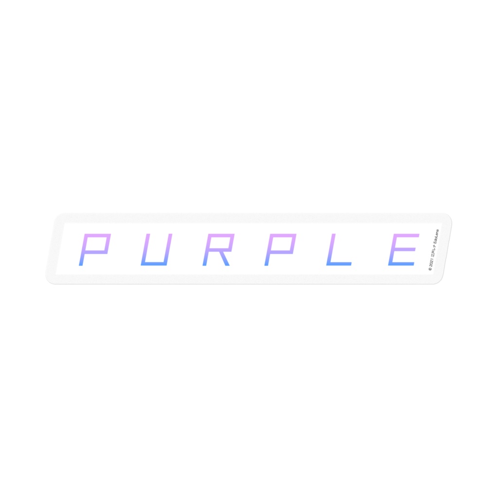『PURPLE』 ロゴステッカー LOGO STICKER