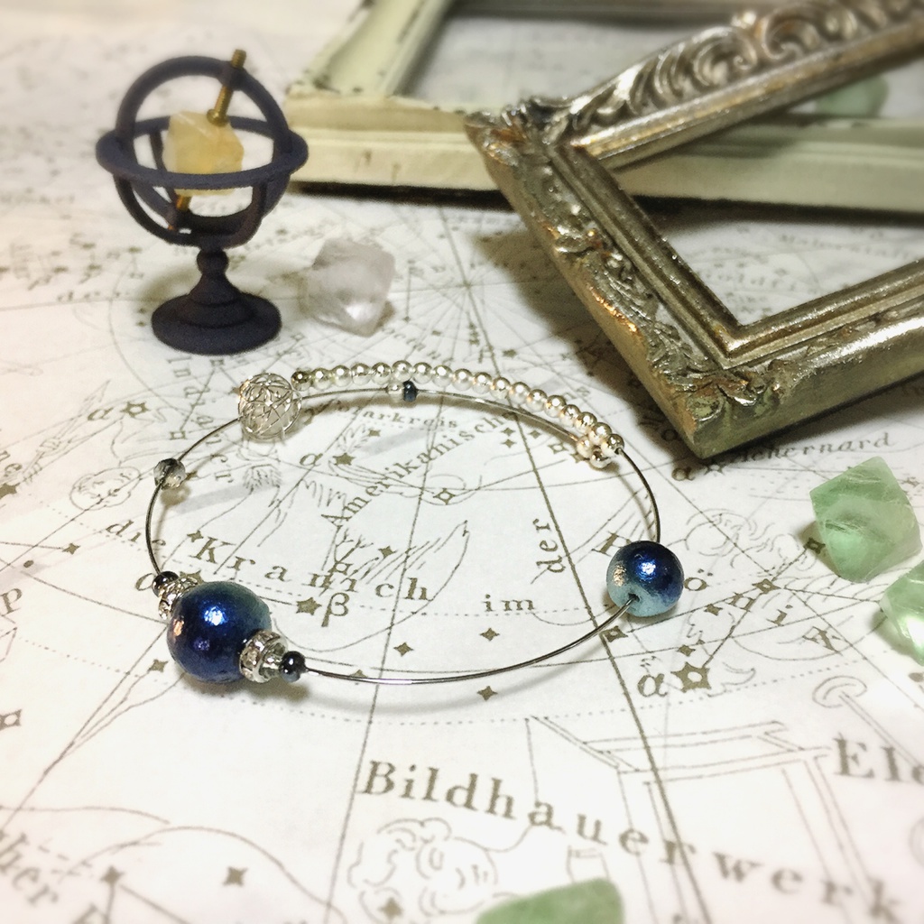 コットンパールブレス