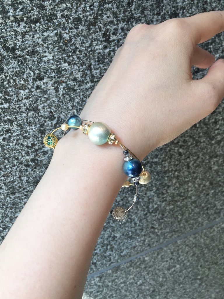 コットンパールブレス