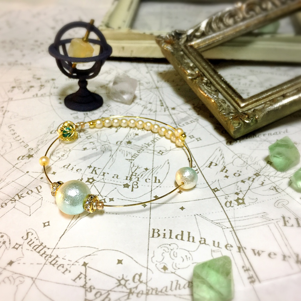 コットンパールブレス