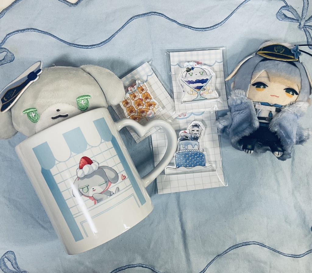 【アクリルブロック】ぱぺおやつ るりたうんパフェ(#にじそうさく11)