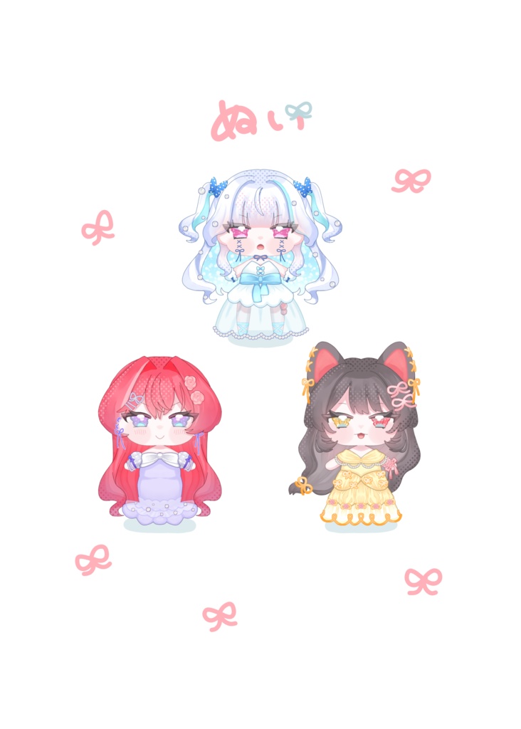 【さんばかイラスト集】dress up(#にじそうさく10,#にじそうさく11)