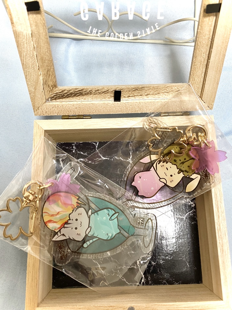 まゆうさピンクソーダアクリルキーホルダー(大)