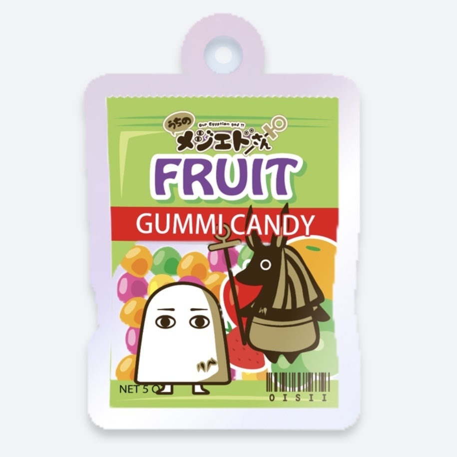 うちメジェお菓子オーロラアクキー