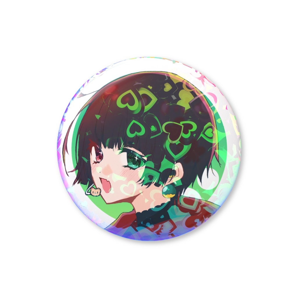 ホログラム缶バッジ(等身)