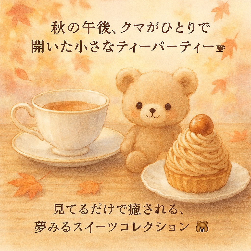 夢みるクマのティーパーティーモンブラン|秋限定レシピセット