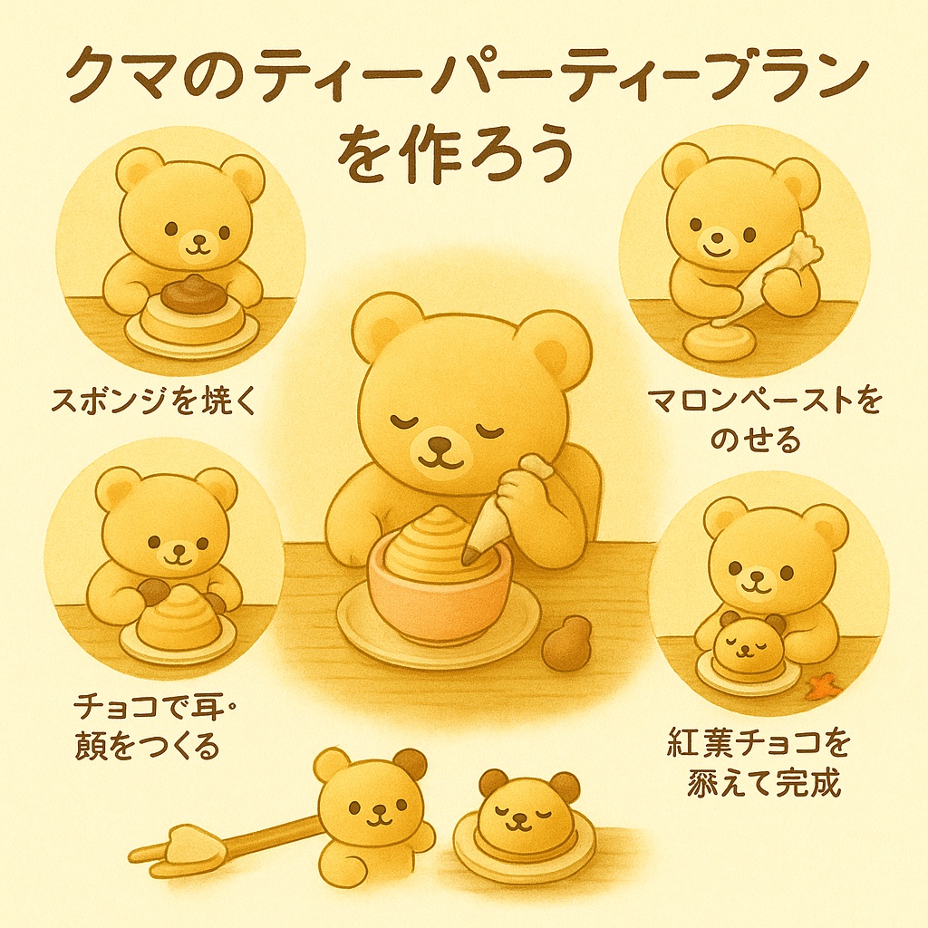 夢みるクマのティーパーティーモンブラン|秋限定レシピセット