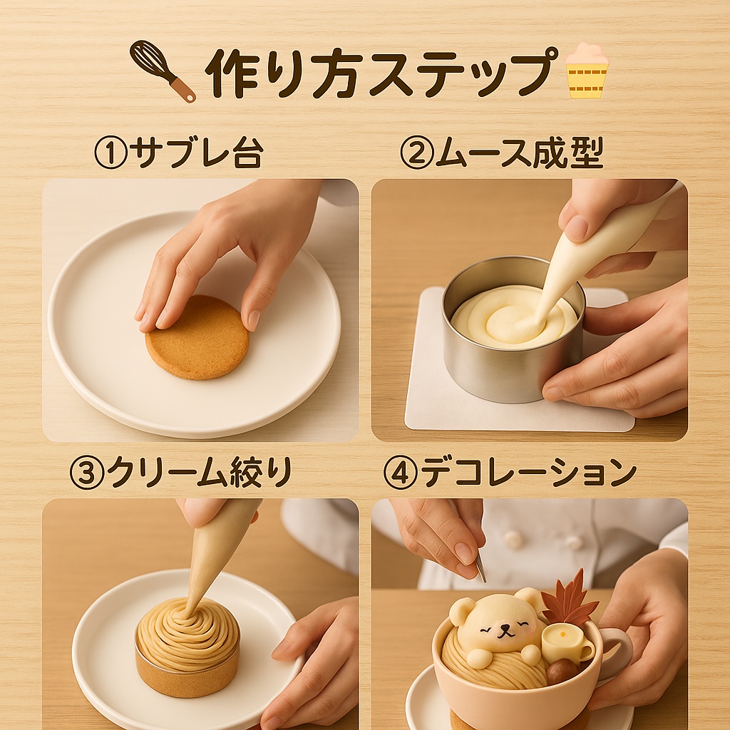 夢みるクマのティーパーティーモンブラン|秋限定レシピセット