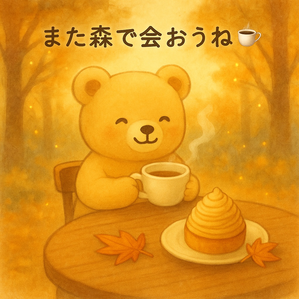 夢みるクマのティーパーティーモンブラン|秋限定レシピセット