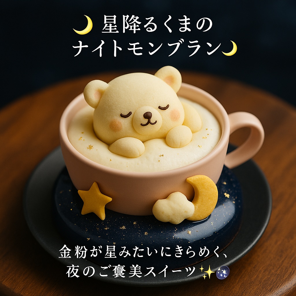 夢みるクマのティーパーティーモンブラン|秋限定レシピセット
