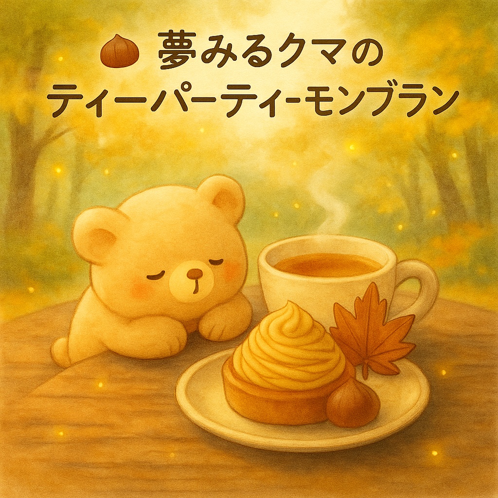 夢みるクマのティーパーティーモンブラン|秋限定レシピセット
