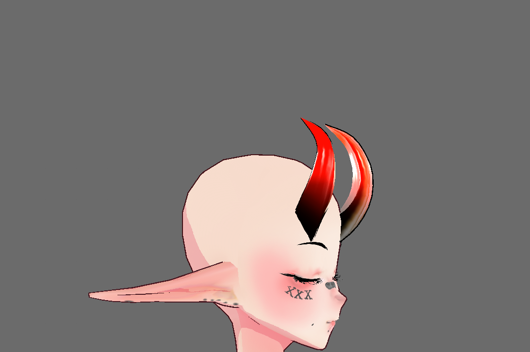 Vroid demon horns zoltanazc BOOTH