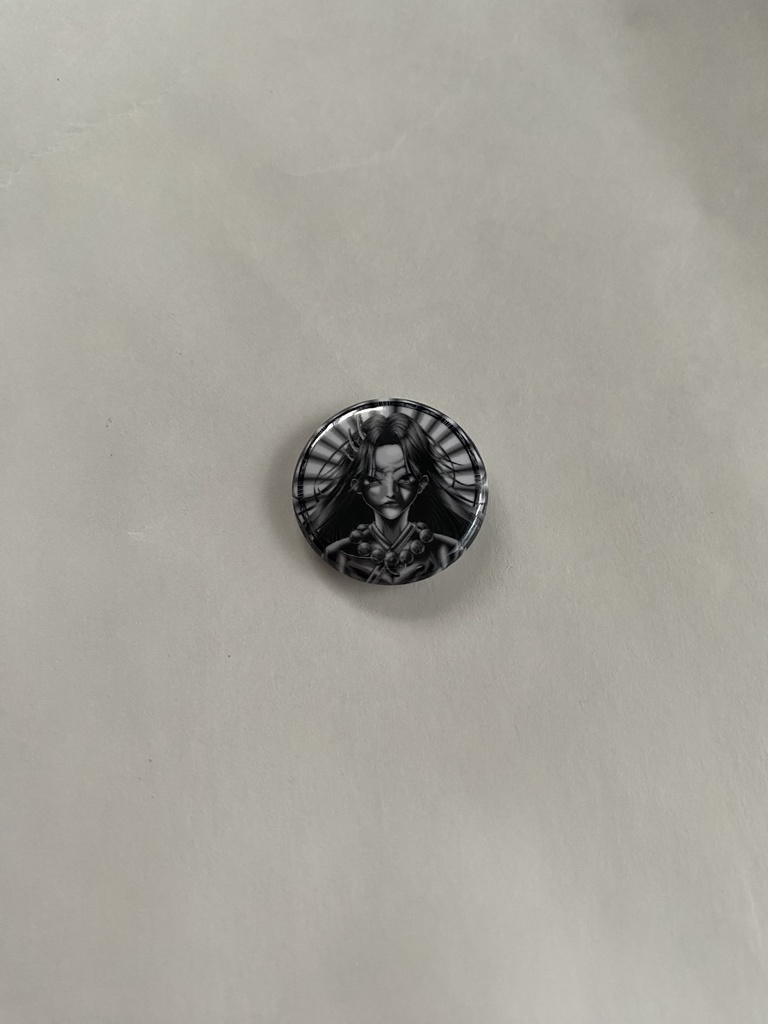 白黒帝王min缶バッジ