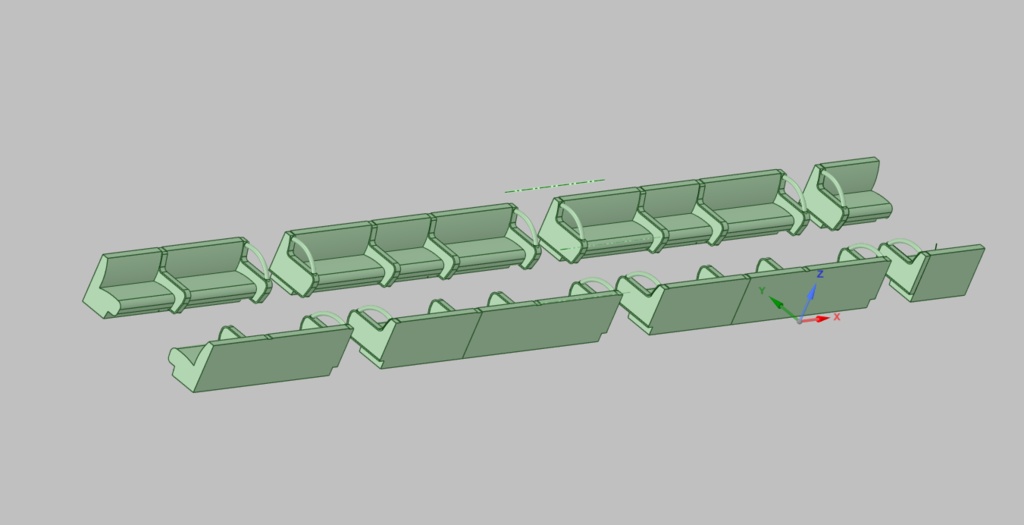 1/80 阪急電車 ロングシートセット 全4種