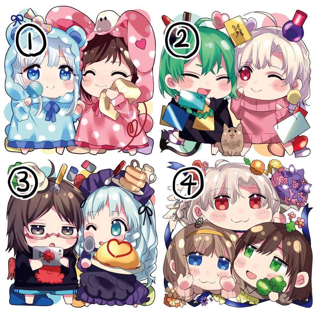 かっぷりんぐアクキー【全4種】