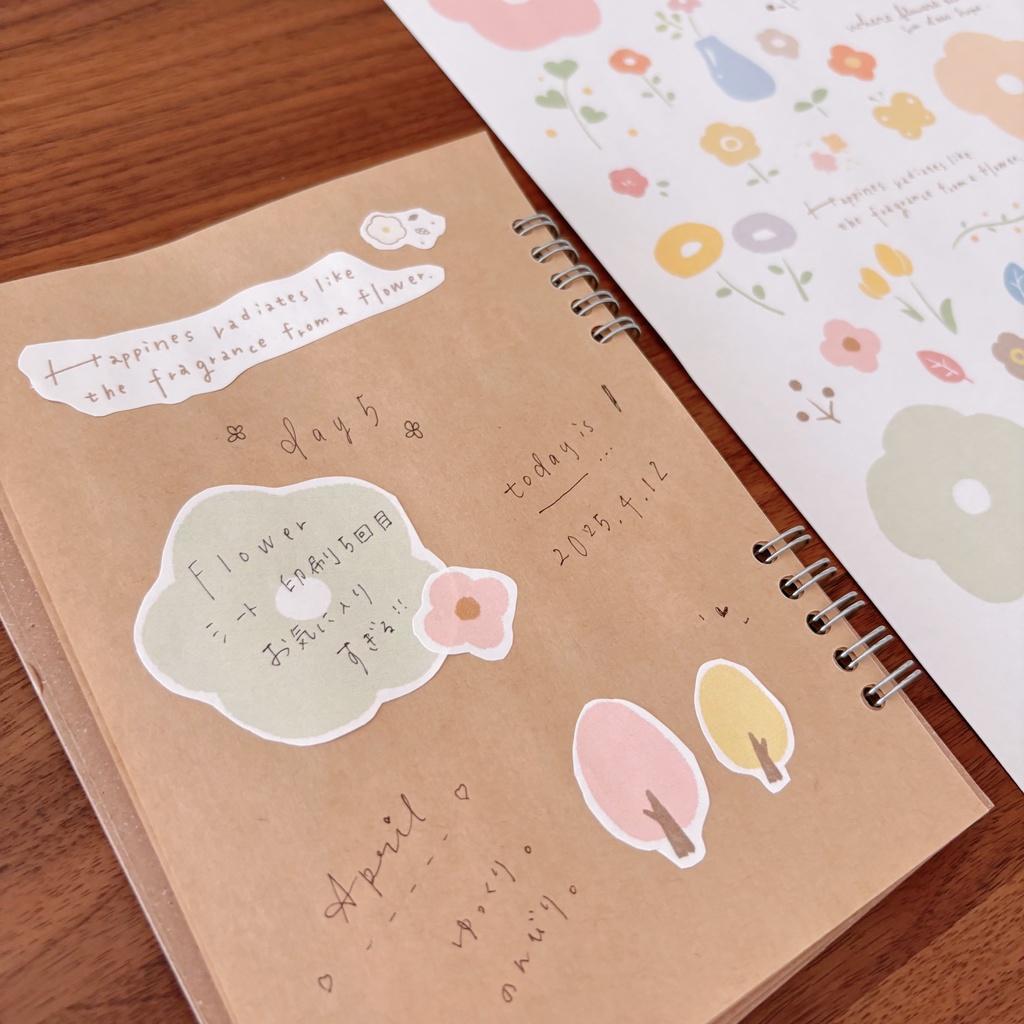 コラージュ素材【お花シート】