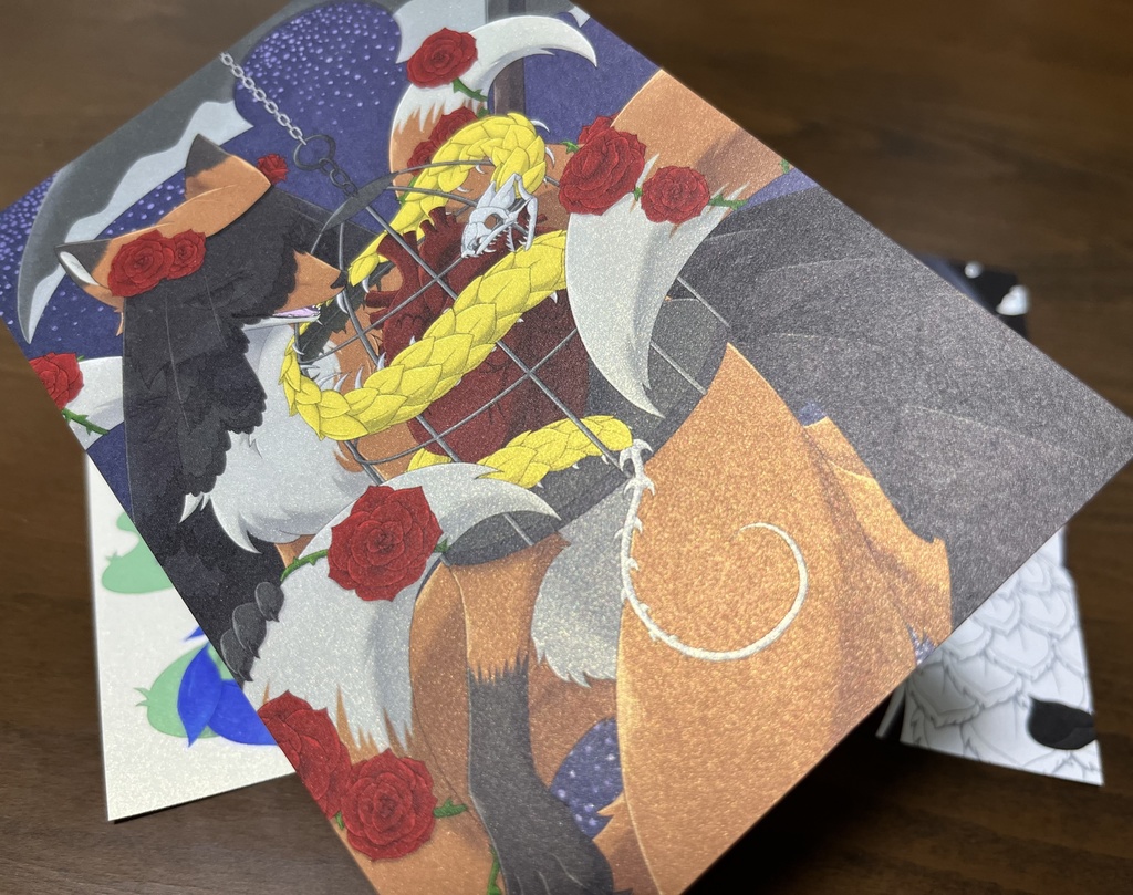 死神と薔薇・イラストカード