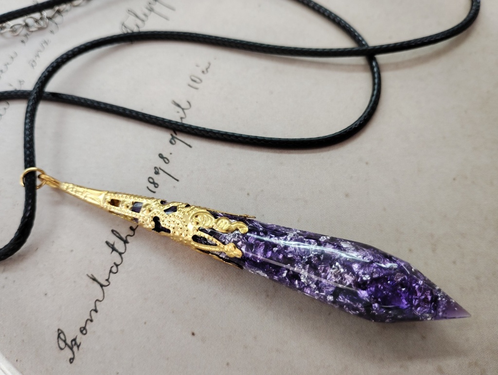 ペンデュラムネックレス【アメジスト】