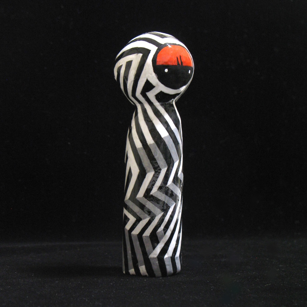 ダズル迷彩こけし h