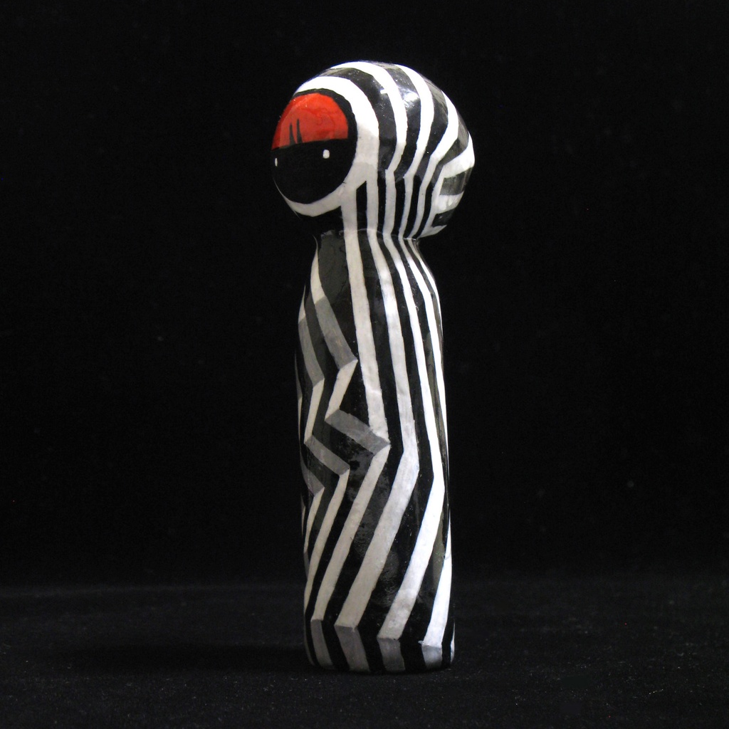 ダズル迷彩こけし h