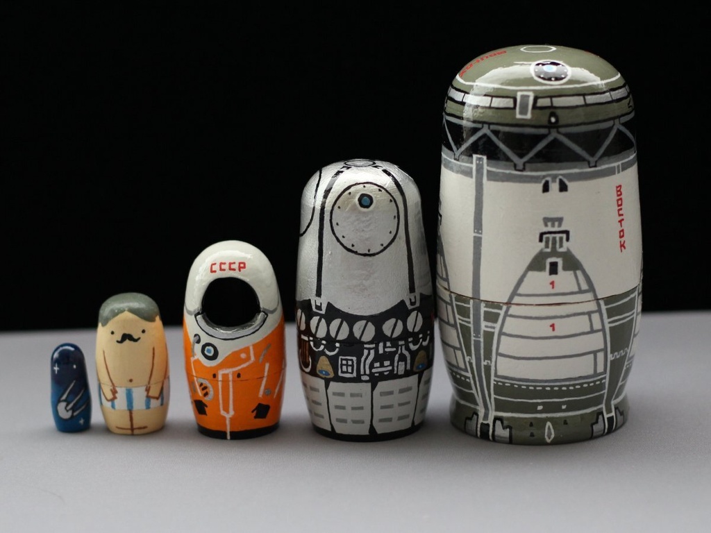 ボストーク宇宙船のマトリョーシカ