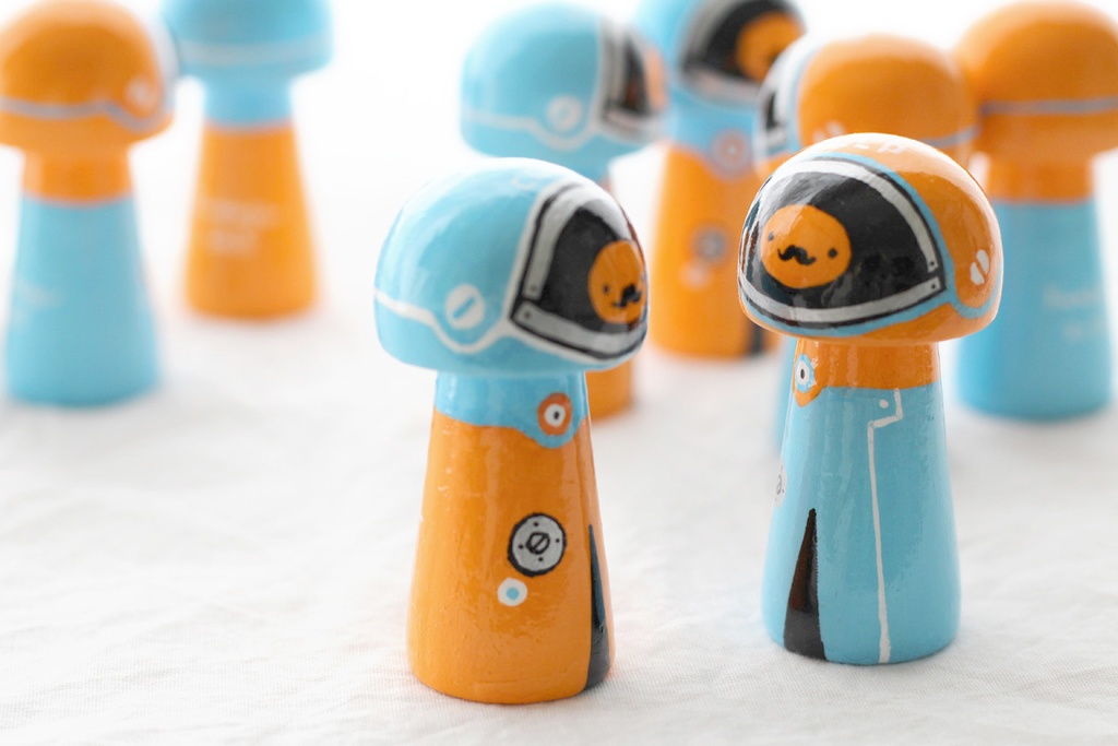 きのこコスモノートこけし