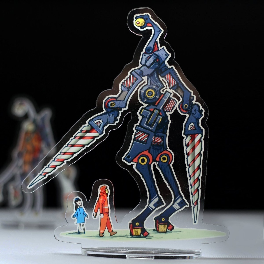 大型ドリルロボットのアクリルスタンド