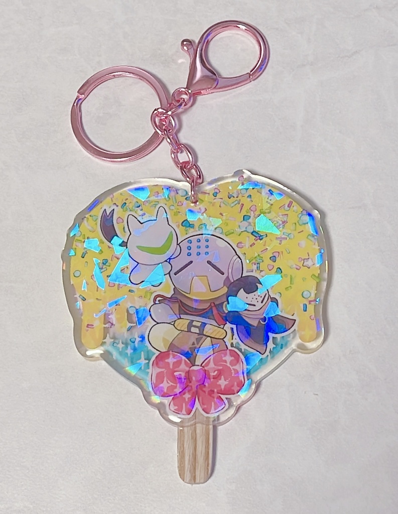 アイスキャンディー風アクキー