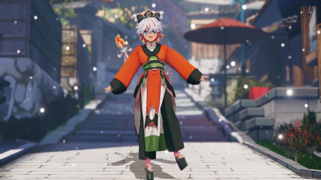 【配布】炎炉晴丸2.0MMDモデル配布