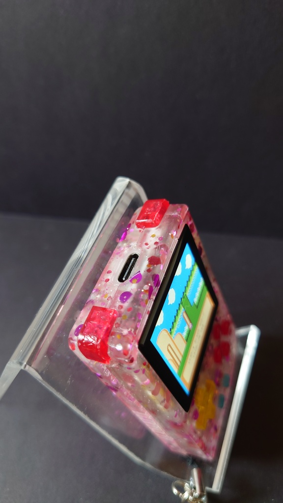 RG NANO シェルケース(ラメピンククリア)