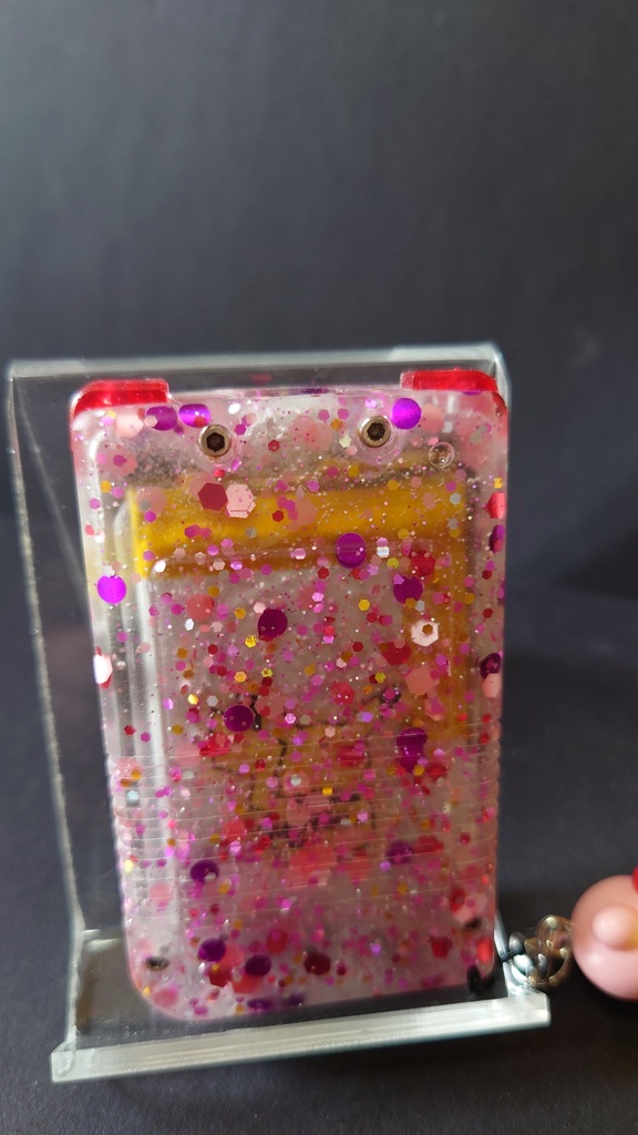 RG NANO シェルケース(ラメピンククリア)