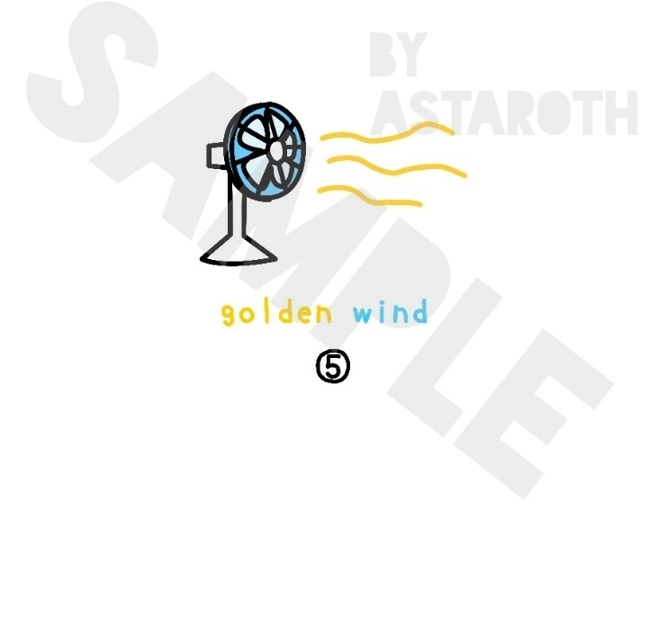 ジョジョ5部黄金の風モチーフTシャツ