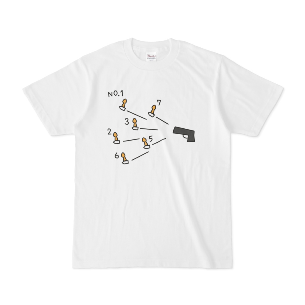 ジョジョ５部ミスタのピストルズTシャツ(銃あり)