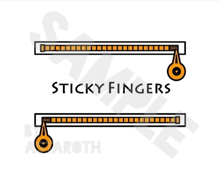 スティッキィ・フィンガーズ ジョジョ5部ブチャラティモチーフTシャツ(イラスト左)