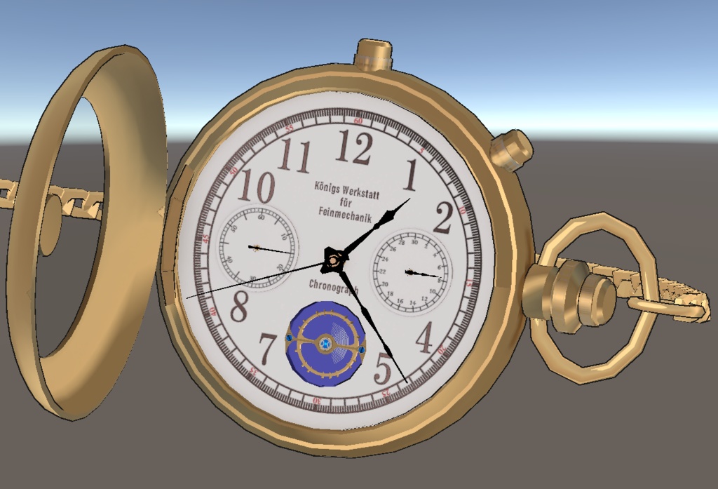 【MA/OSC/ギミック】クロノグラフ懐中時計