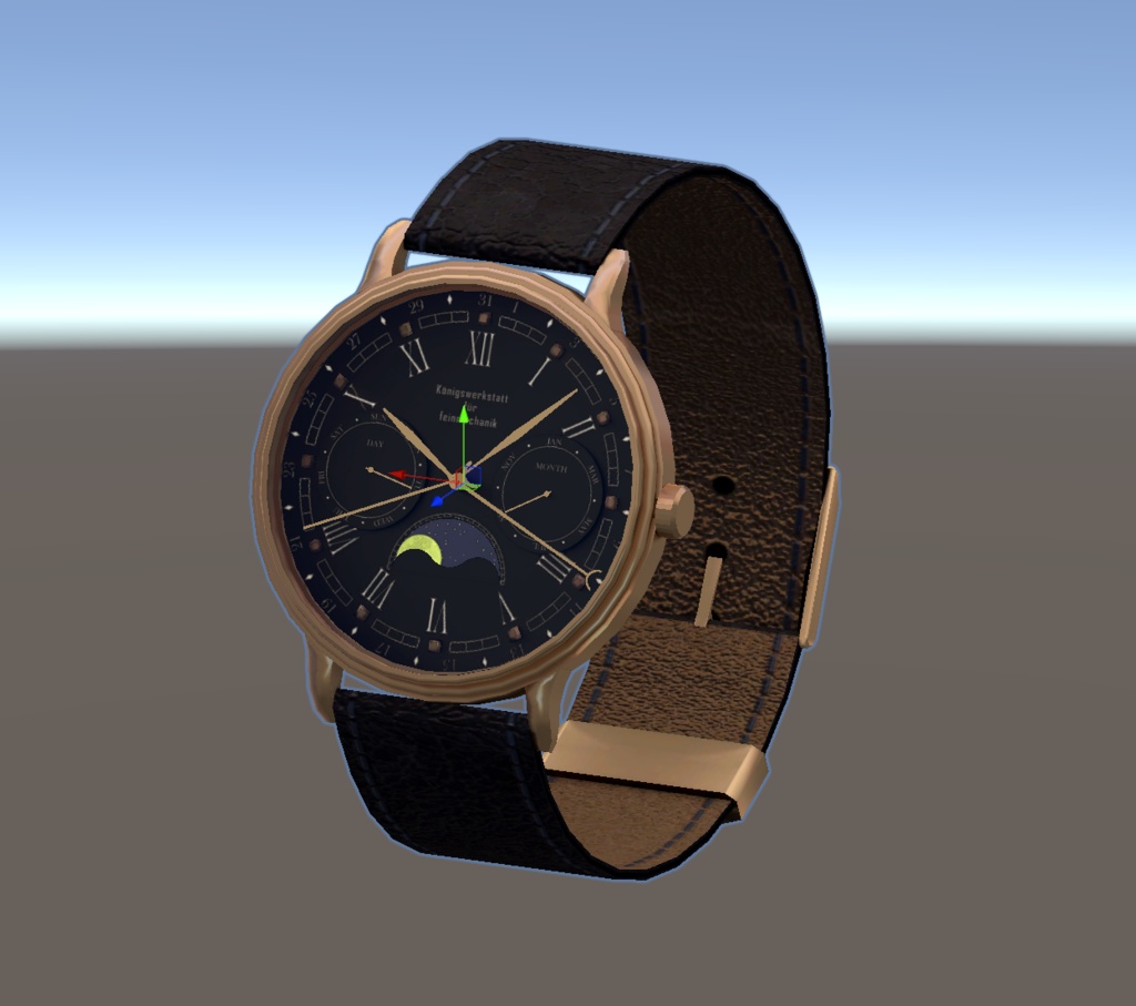 【MA対応/OSC】ムーンフェーズ腕時計