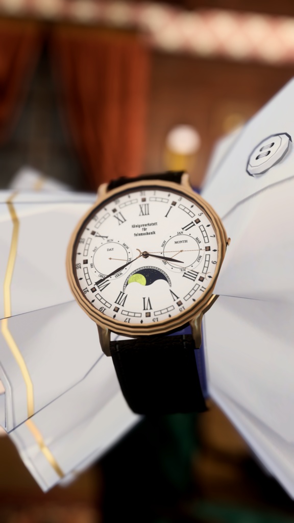 【MA対応/OSC】ムーンフェーズ腕時計