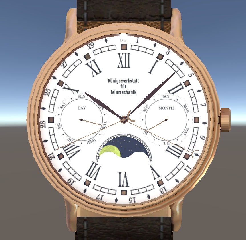 【MA対応/OSC】ムーンフェーズ腕時計