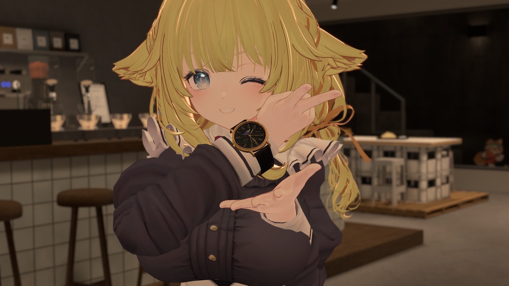 【MA対応/OSC】ムーンフェーズ腕時計