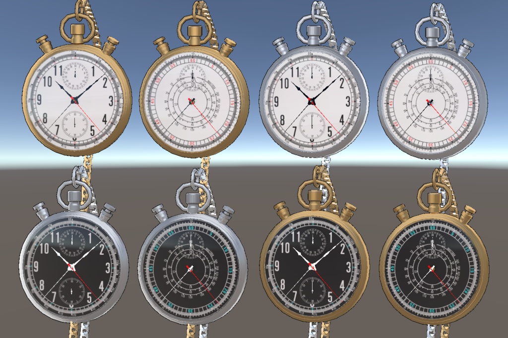 【MA/OSC/ギミック】スプリットセコンド式クロノグラフ/ストップウォッチ