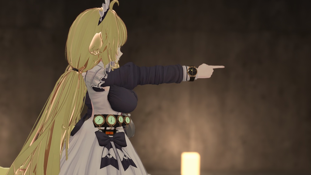 【MA/ギミック】アバター用!蒸気機関車圧力計パネル