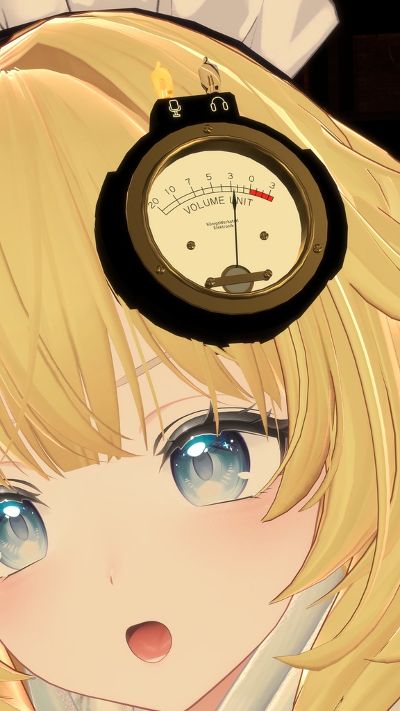 【MA/ギミック】アンティークマイク音量メーター